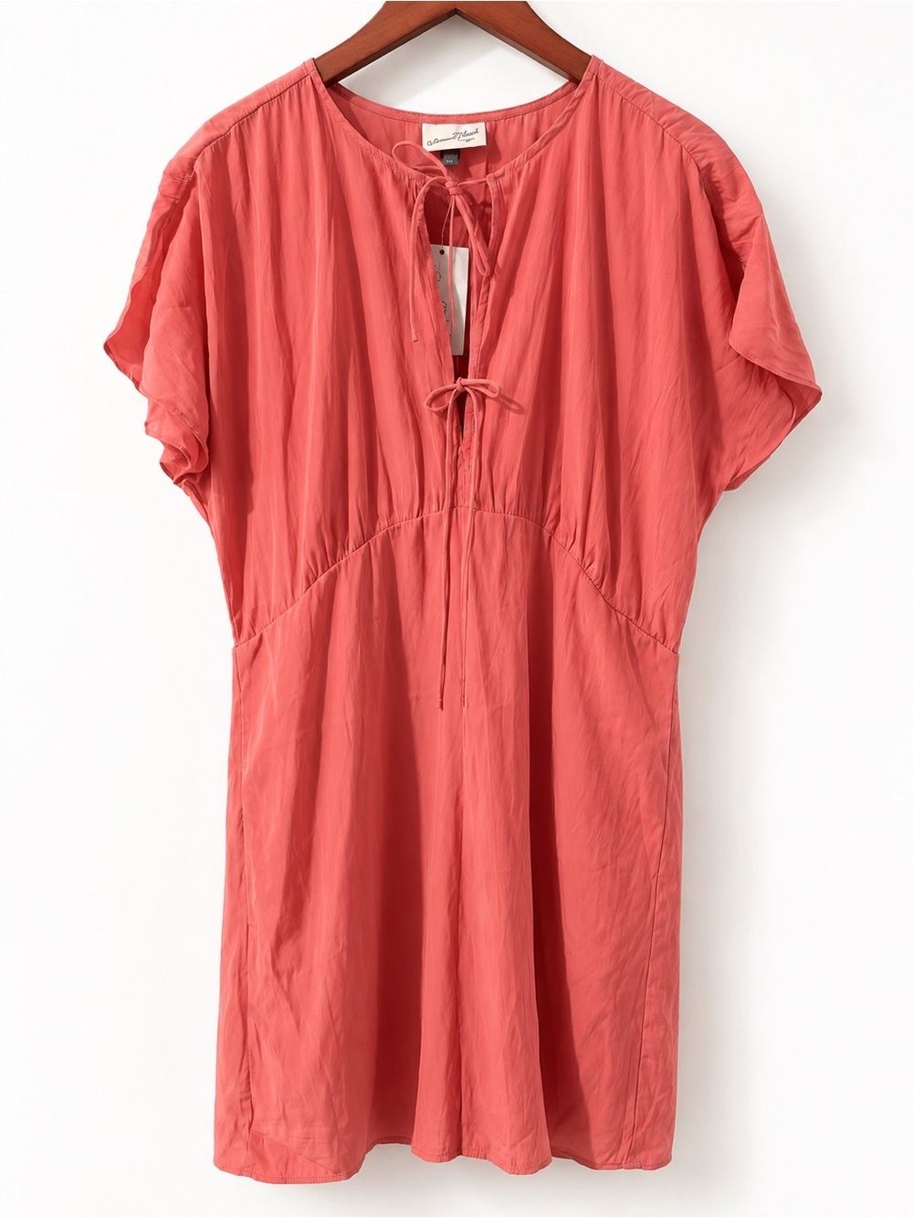 Universal Thread Coral Tie-Front Mini Dress NWT XL